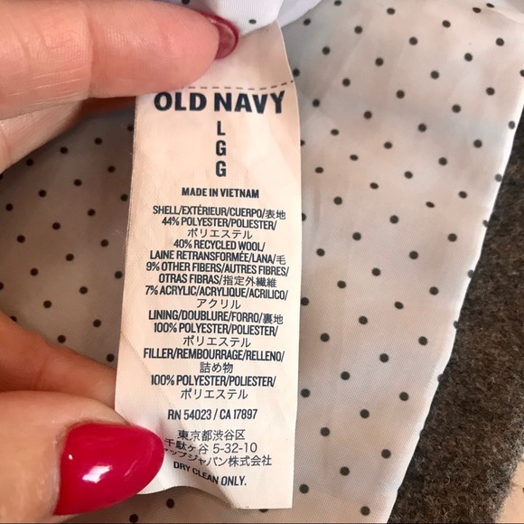 Old Navy Wool Pea Coat girl 10-12 - Picture 6 of 6